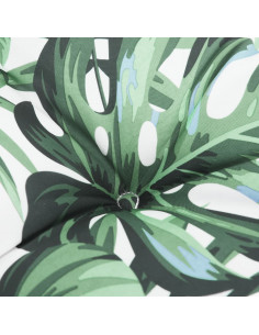 Cuscino Panca Giardino a Foglie 120x50x7 cm in Tessuto Oxford