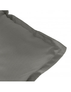 Cuscino Panca Giardino Grigio Scuro Mélange 120x50x7 cm Tessuto