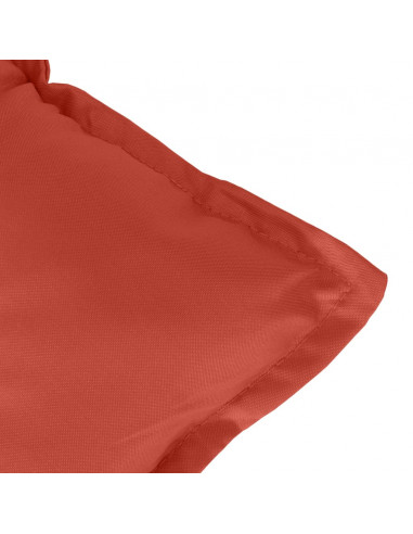 Cuscino Panca Giardino Rosso Mélange 120x50x7cm Tessuto