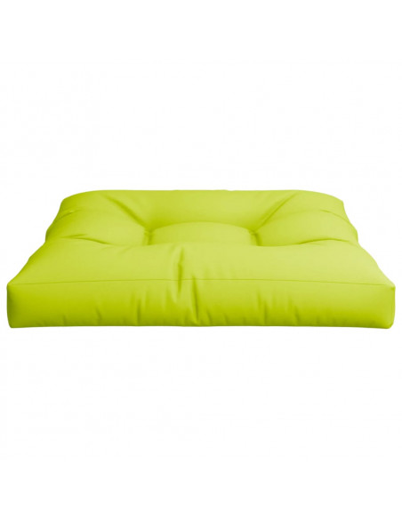 Cuscino per Divano Pallet Verde Brillante 80x80x12 cm