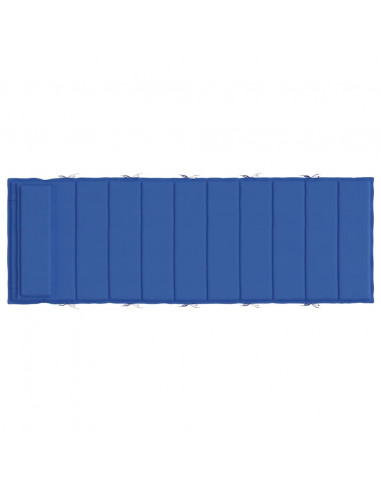Cuscino per Lettino Blu Reale 180x60x4 cm in Tessuto Oxford
