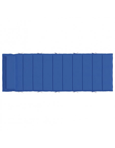 Cuscino per Lettino Blu Reale 180x60x4 cm in Tessuto Oxford