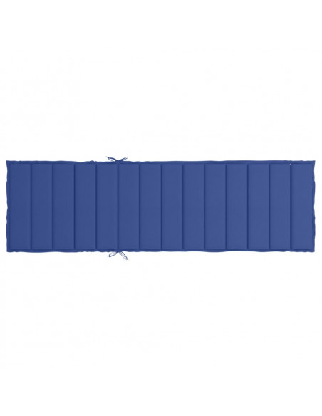 Cuscino per Lettino Blu Reale 200x50x3 cm in Tessuto Oxford