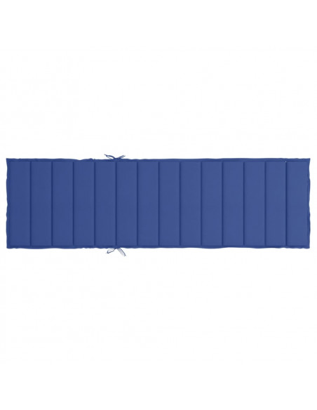 Cuscino per Lettino Blu Reale 200x70x3 cm in Tessuto Oxford