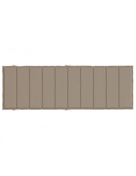 Cuscino per Lettino Tortora 186x58x3 cm in Tessuto Oxford