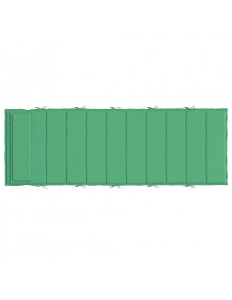 Cuscino per Lettino Verde 180x60x3 cm in Tessuto Oxford