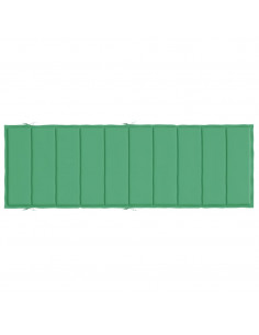 Cuscino per Lettino Verde 186x58x3 cm in Tessuto Oxford