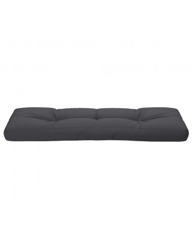 Cuscino per Pallet Antracite 120x40x12 cm in Tessuto