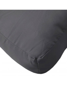 Cuscino per Pallet Antracite 60x60x8 cm in Tessuto