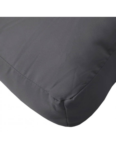 Cuscino per Pallet Antracite 60x60x8 cm in Tessuto