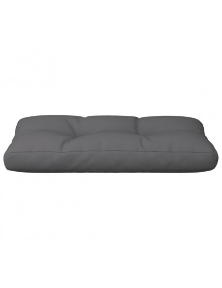 Cuscino per Pallet Antracite 70x40x12 cm in Tessuto