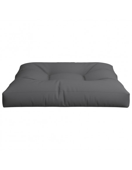 Cuscino per Pallet Antracite 70x70x12 cm in Tessuto