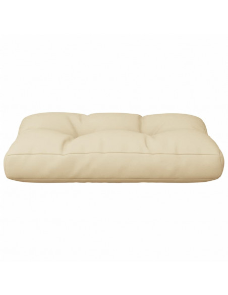 Cuscino per Pallet Beige 60x40x12 cm in Tessuto