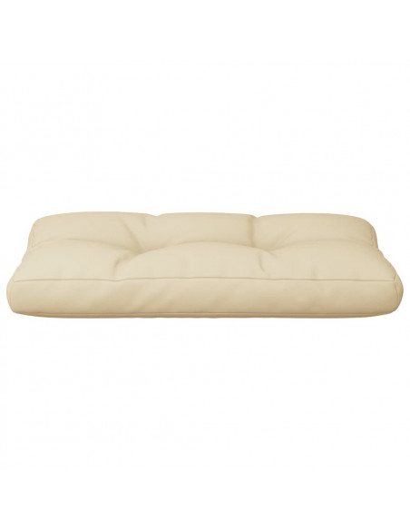 Cuscino per Pallet Beige 80x40x12 cm in Tessuto