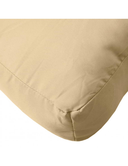 Cuscino per Pallet Beige Mélange 60x60x9,5 cm in Tessuto