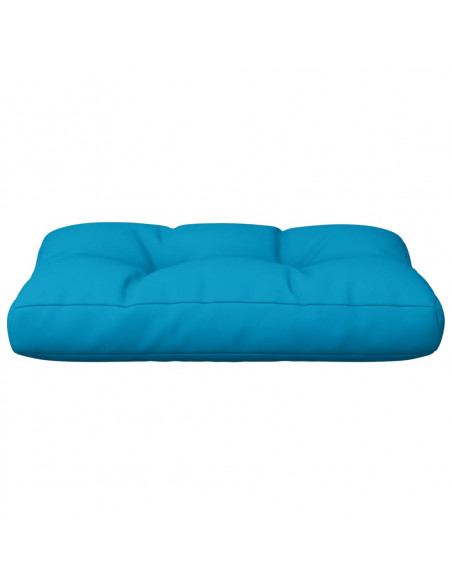 Cuscino per Pallet Blu Chiaro 50x40x12 cm in Tessuto