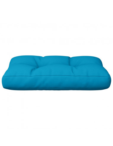 Cuscino per Pallet Blu Chiaro 60x40x12 cm in Tessuto