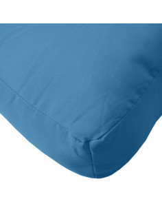 Cuscino per Pallet Blu Mélange 60x60x10 cm in Tessuto