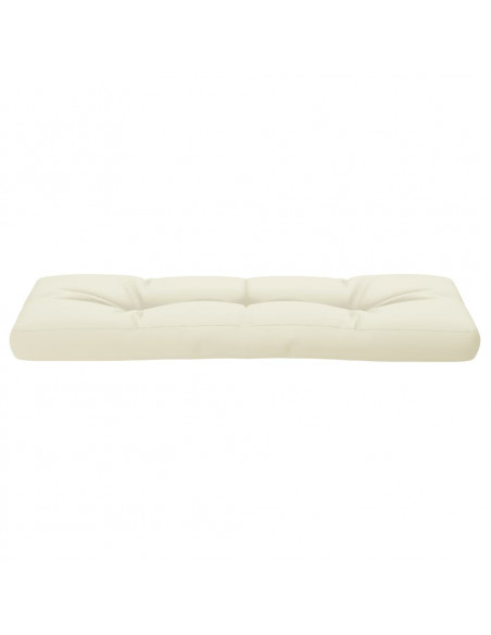 Cuscino per Pallet Crema 120x40x12 cm in Tessuto