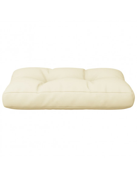 Cuscino per Pallet Crema 50x40x12 cm in Tessuto