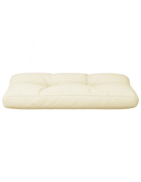 Cuscino per Pallet Crema 80x40x12 cm in Tessuto