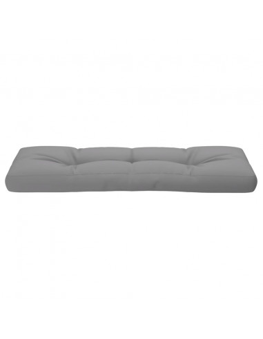 Cuscino per Pallet Grigio 120x40x12 cm in Tessuto