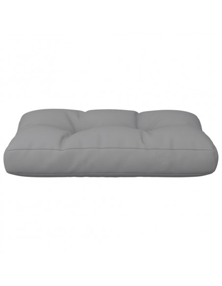 Cuscino per Pallet Grigio 50x40x12 cm in Tessuto
