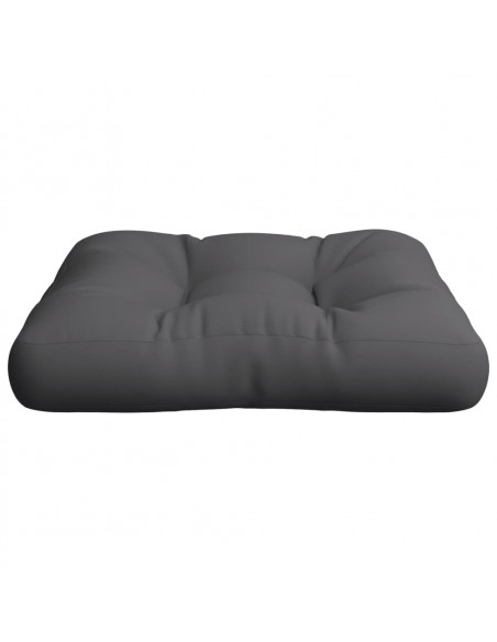 Cuscino per Pallet Grigio 50x50x12 cm in Tessuto