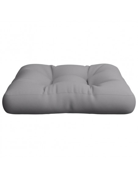 Cuscino per Pallet Grigio 58x58x10 cm in Tessuto