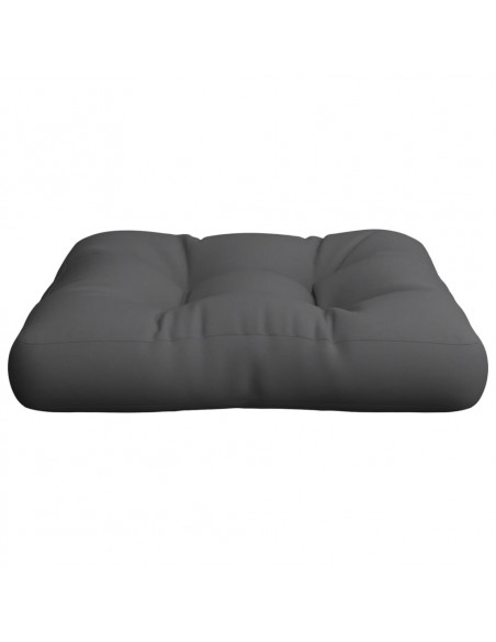 Cuscino per Pallet Grigio 60x60x12 cm in Tessuto
