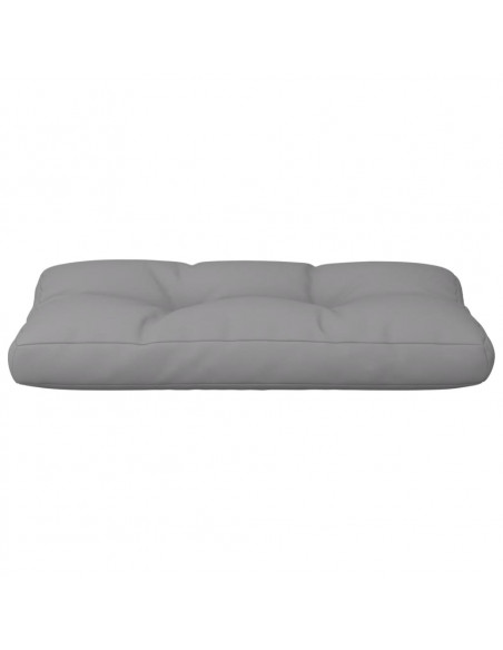 Cuscino per Pallet Grigio 70x40x12 cm in Tessuto