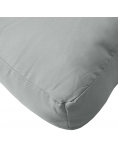 Cuscino per Pallet Grigio Chiaro Mélange 60x60x10 cm in Tessuto