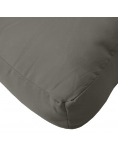 Cuscino per Pallet Grigio Scuro Mélange 60x60x9,5 cm in Tessuto