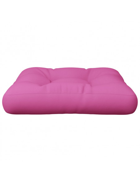 Cuscino per Pallet Rosa 50x50x12 cm Tessuto