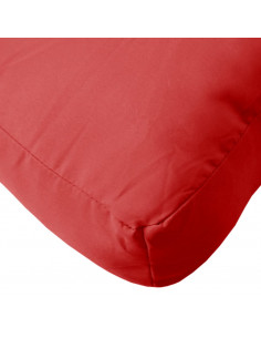 Cuscino per Pallet Rosso 60x60x8 cm in Tessuto Oxford