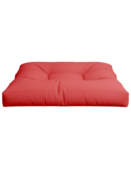 Cuscino per Pallet Rosso 80x80x12 cm in Tessuto