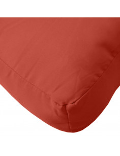 Cuscino per Pallet Rosso Mélange 60x60x10 cm in Tessuto