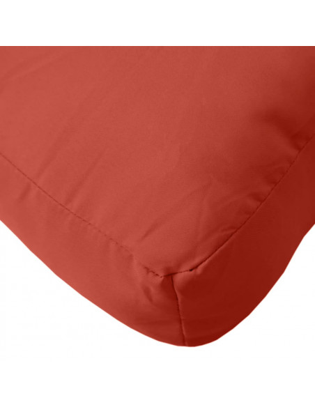 Cuscino per Pallet Rosso Mélange 60x60x10 cm in Tessuto