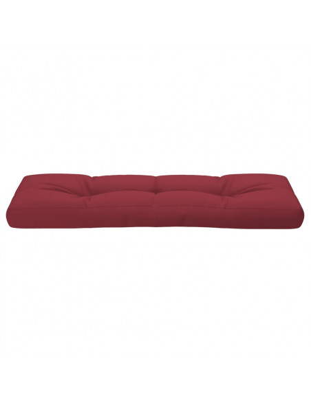 Cuscino per Pallet Rosso Vino 120x40x12 cm in Tessuto