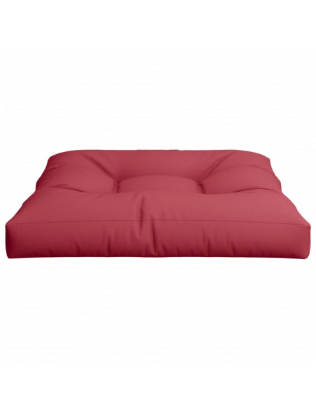 Cuscino per Pallet Rosso Vino 80x80x12 cm in Tessuto