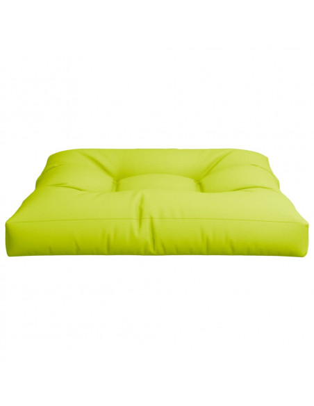 Cuscino per Pallet Verde Brillante 70x70x12 cm in Tessuto