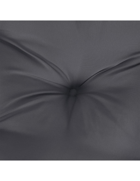 Cuscino per Panca Antracite 100x50x7 cm in Tessuto Oxford