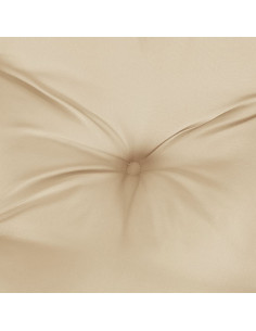 Cuscino per Panca Beige 110x50x7 cm in Tessuto Oxford