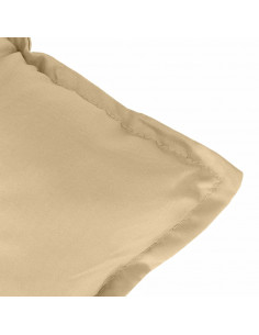 Cuscino per Panca da Giardino Beige Mélange 120x50x7cm Tessuto