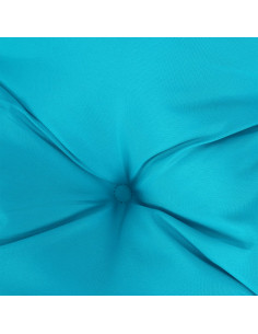 Cuscino per Panca da Giardino Turchese 120x50x7 cm in Tessuto