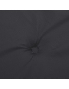 Cuscino per Panca Nero 100x50x3 cm in Tessuto Oxford