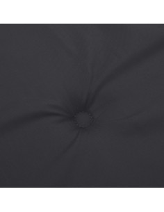 Cuscino per Panca Nero 180x50x3 cm in Tessuto Oxford