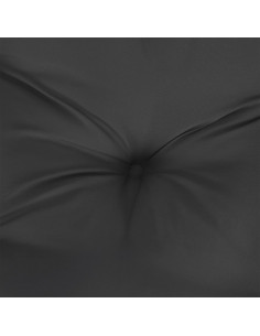 Cuscino per Panca Nero 180x50x7 cm in Tessuto Oxford
