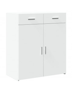 Credenza Bianca 80x42,5x93 cm in Legno Multistrato 2