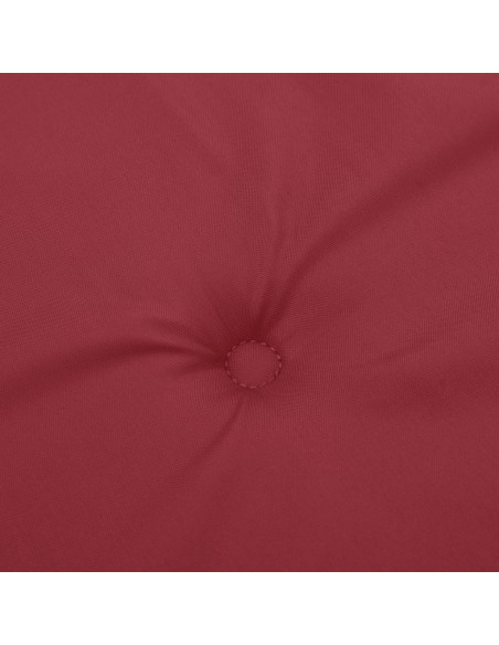 Cuscino per Panca Rosso Vino 100x50x3 cm in Tessuto Oxford